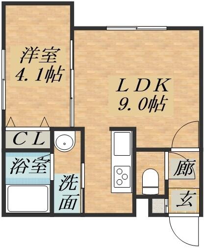 カーザフェリス平岸 102｜北海道札幌市豊平区平岸四条９丁目(賃貸マンション1DK・1階・29.88㎡)の写真 その2