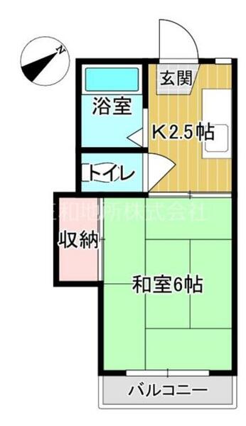 山口県下関市後田町５丁目(賃貸アパート1K・2階・20.90㎡)の写真 その2