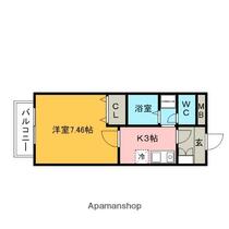 メゾン・ド・アブリール 305 ｜ 福岡県久留米市東合川３丁目（賃貸アパート1K・3階・27.20㎡） その2