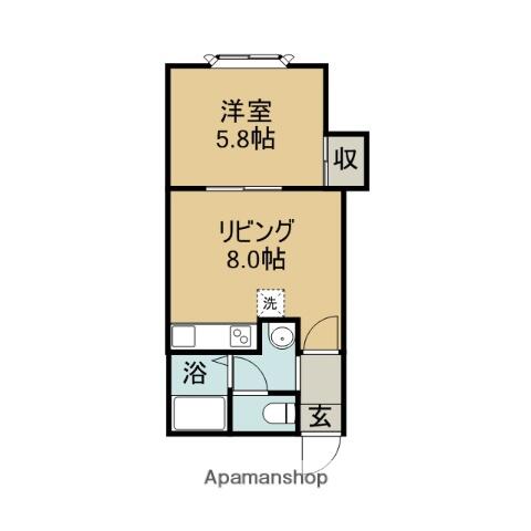 シャトル８８｜北海道滝川市大町４丁目(賃貸アパート1DK・2階・29.16㎡)の写真 その2