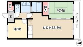 ロイヤルパレスⅡ 202 ｜ 愛知県名古屋市港区春田野２丁目（賃貸アパート2LDK・2階・50.40㎡） その2