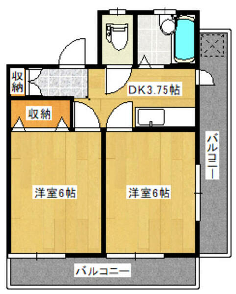 第二星野コーポ 502｜東京都北区王子本町１丁目(賃貸マンション2DK・5階・30.00㎡)の写真 その2