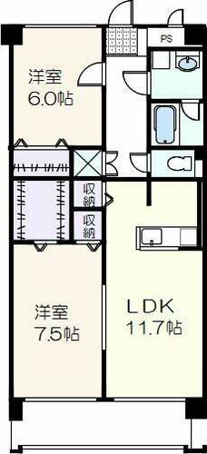 アトランティス川花203の間取り