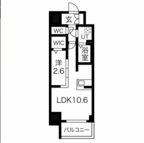 エスリード今池ルミナス 413｜愛知県名古屋市千種区今池５丁目(賃貸マンション1LDK・4階・35.15㎡)の写真 その2