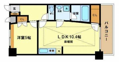 Ｌａ　Ｄｏｕｃｅｕｒ中之島｜大阪府大阪市西区土佐堀３丁目(賃貸マンション1LDK・9階・39.60㎡)の写真 その2