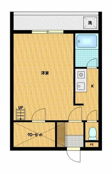 セザンヌ西高師 205｜愛知県豊橋市西高師町字小谷(賃貸アパート1K・2階・28.98㎡)の写真 その2