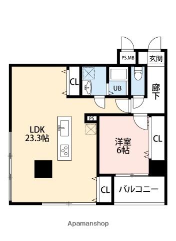 同じ建物の物件間取り写真 - ID:211042597190