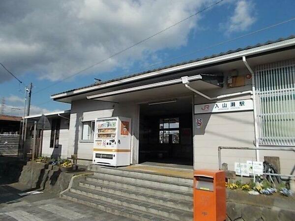 画像15:身延線　入山瀬駅まで1100m