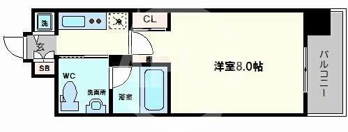 エスライズ北堀江スワン｜大阪府大阪市西区北堀江２丁目(賃貸マンション1K・12階・24.91㎡)の写真 その2