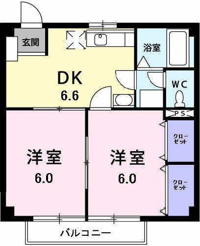 ハイツＴ＆Ｔ２｜和歌山県海南市七山(賃貸アパート2DK・2階・40.57㎡)の写真 その2