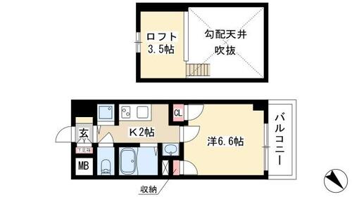 同じ建物の物件間取り写真 - ID:223031601806