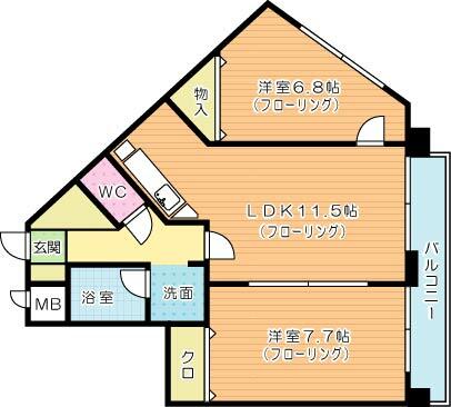 同じ建物の物件間取り写真 - ID:240028661497