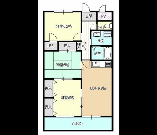 エスペランサ左京山 302｜愛知県名古屋市緑区曽根２丁目(賃貸マンション3LDK・3階・63.72㎡)の写真 その2