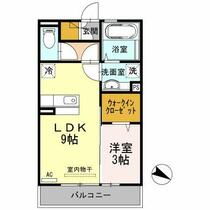 熊本県熊本市東区月出２丁目（賃貸アパート1LDK・3階・33.39㎡） その2