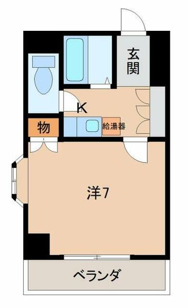 エイトマンション｜和歌山県和歌山市中之島(賃貸マンション1K・7階・19.00㎡)の写真 その2