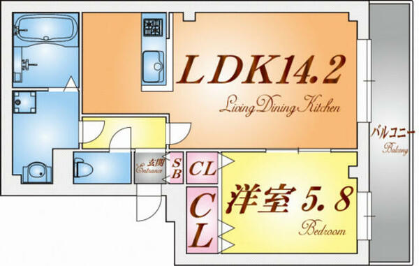 ＳＯＲＡＴＯＵＭＩ海岸通 201｜兵庫県神戸市垂水区海岸通(賃貸マンション1LDK・2階・47.01㎡)の写真 その2