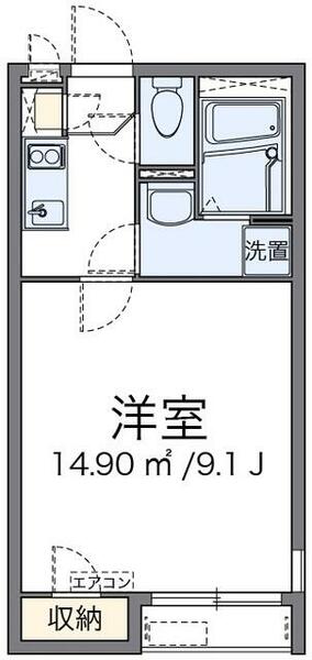 クレイノリヴェール　５６９０１　 101｜神奈川県厚木市及川１丁目(賃貸アパート1K・1階・25.59㎡)の写真 その2