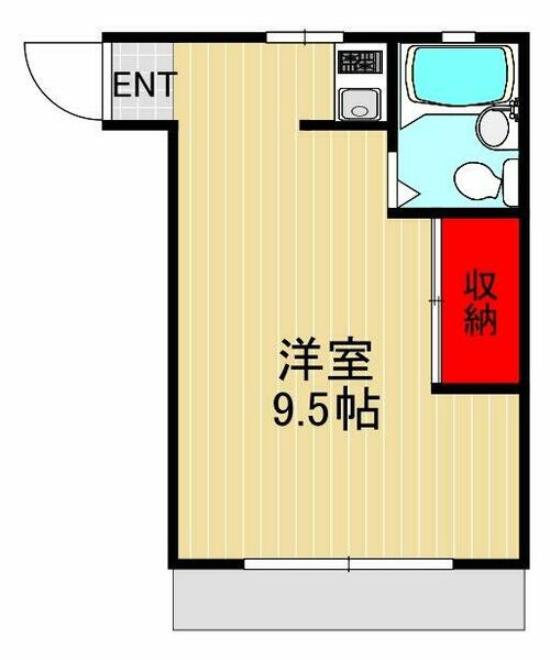 共栄ハウス｜東京都北区浮間４丁目(賃貸アパート1R・1階・20.08㎡)の写真 その2