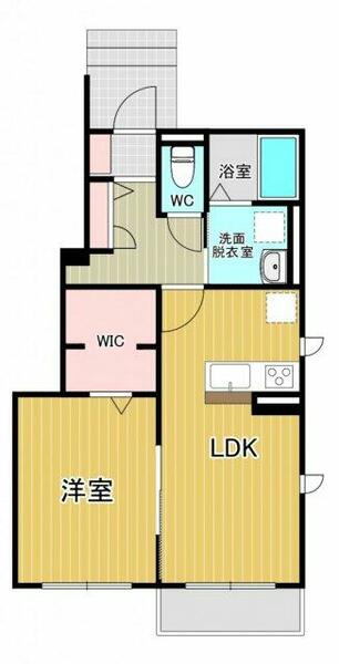 宮城県登米市中田町石森字茶畑(賃貸アパート1LDK・1階・41.97㎡)の写真 その2