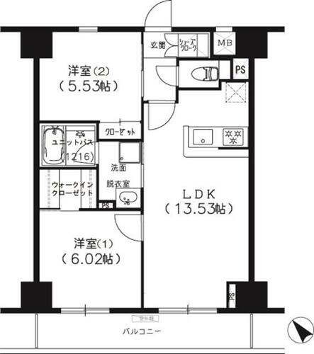 同じ建物の物件間取り写真 - ID:212042953903