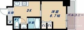 第１５関根マンション  ｜ 大阪府吹田市金田町（賃貸マンション1DK・2階・26.11㎡） その2