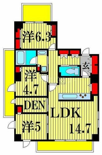 同じ建物の物件間取り写真 - ID:213092695539