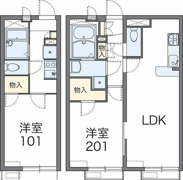 レオパレスプリムヴェール 201｜東京都北区浮間２丁目(賃貸アパート1LDK・1階・39.74㎡)の写真 その2