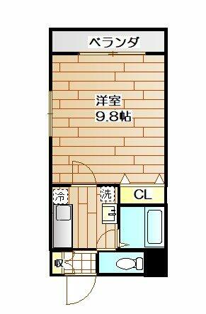 モックパレスＤＥ 501｜熊本県熊本市中央区上京塚町(賃貸マンション1K・5階・28.64㎡)の写真 その2