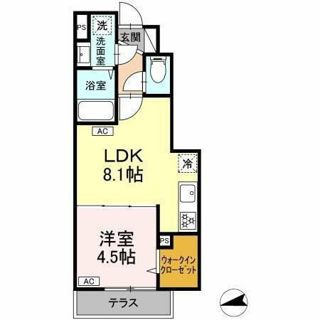 （仮）東野川１丁目ＰＪ　Ａ棟 108｜東京都狛江市東野川１丁目(賃貸アパート1LDK・1階・32.10㎡)の写真 その2