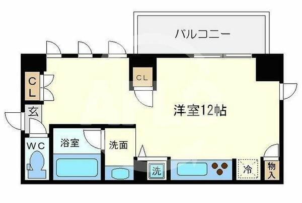 ＢＬＡＮＣ北堀江｜大阪府大阪市西区北堀江２丁目(賃貸マンション1R・3階・34.88㎡)の写真 その2