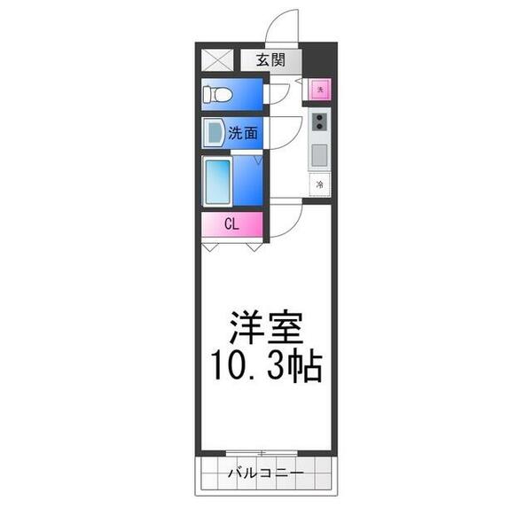 アスティオン三国ヶ丘｜大阪府堺市北区百舌鳥梅北町２丁(賃貸マンション1K・7階・29.90㎡)の写真 その2