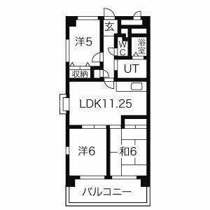 あおいマンション 401｜愛知県名古屋市南区源兵衛町１丁目(賃貸マンション3LDK・4階・59.24㎡)の写真 その2