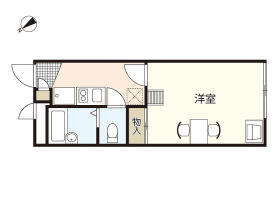 レオパレスＶｅｒｄｅ江波  ｜ 広島県広島市中区江波西２丁目（賃貸マンション1K・2階・19.87㎡） その2