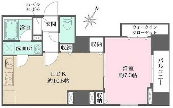 ＷＨＡＲＦ文京茗荷谷 102｜東京都文京区大塚４丁目(賃貸マンション1LDK・1階・46.79㎡)の写真 その2