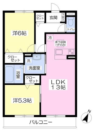 同じ建物の物件間取り写真 - ID:214053960450