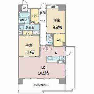 Ｅｐｏｃｈ　ＩＫＡＩ 206｜愛知県名古屋市瑞穂区八勝通２丁目(賃貸マンション2LDK・2階・66.91㎡)の写真 その2