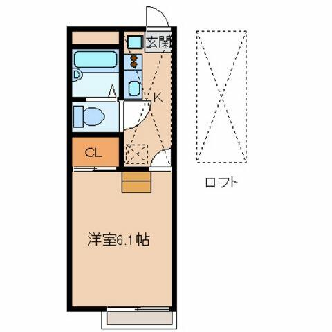 東京都西東京市泉町１丁目(賃貸アパート1K・2階・19.87㎡)の写真 その2