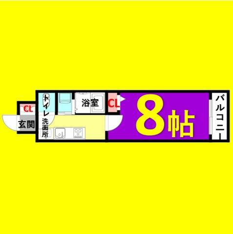 ＡｒｔｉｚＡ上前津｜愛知県名古屋市中区富士見町(賃貸マンション1K・12階・24.92㎡)の写真 その2