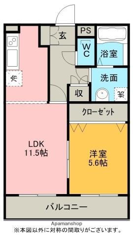 同じ建物の物件間取り写真 - ID:207001080516