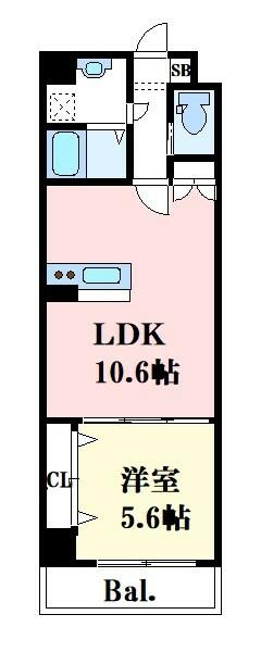 ＭＩＳＴＲＡＬ姫路駅前ＶＩＩＩ安田｜兵庫県姫路市安田４丁目(賃貸マンション1LDK・8階・40.33㎡)の写真 その2