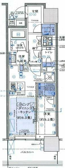 プラウド五反田｜東京都品川区西五反田２丁目(賃貸マンション1LDK・18階・35.24㎡)の写真 その2