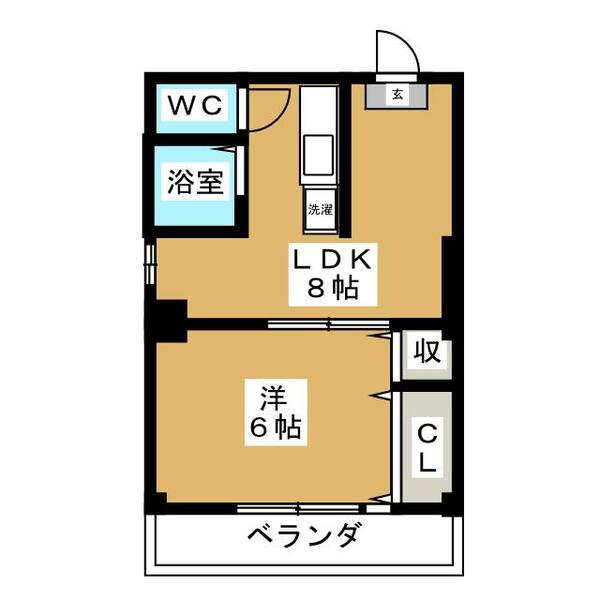 東京都世田谷区代沢４丁目(賃貸マンション1LDK・4階・30.10㎡)の写真 その2