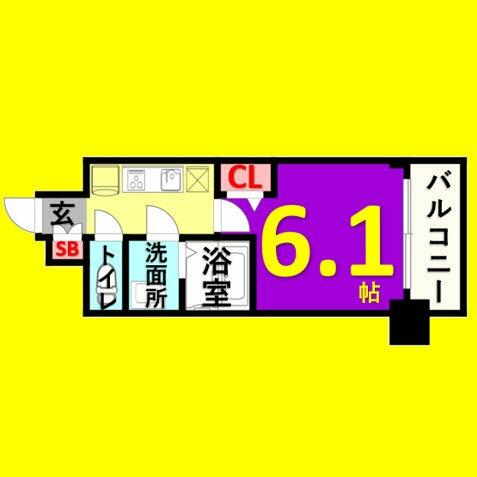 プレサンス丸の内アドブル｜愛知県名古屋市中区丸の内１丁目(賃貸マンション1K・14階・22.04㎡)の写真 その2