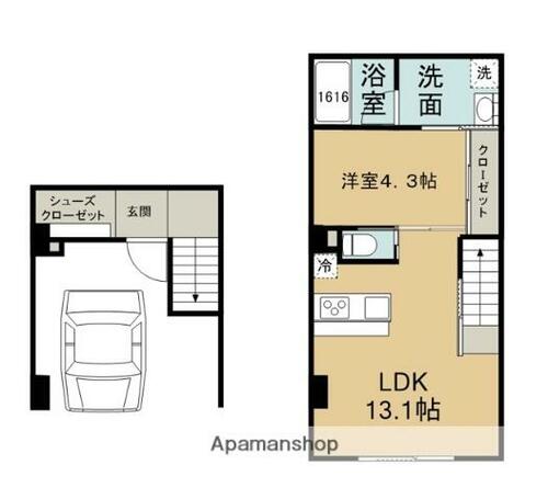 同じ建物の物件間取り写真 - ID:244003757530