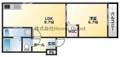 フジパレス弥刀駅東 303｜大阪府東大阪市友井３丁目(賃貸アパート1LDK・3階・38.04㎡)の写真 その2