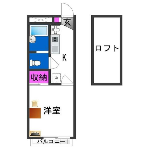 レオパレスビレック｜大阪府東大阪市衣摺２丁目(賃貸アパート1K・2階・19.87㎡)の写真 その2