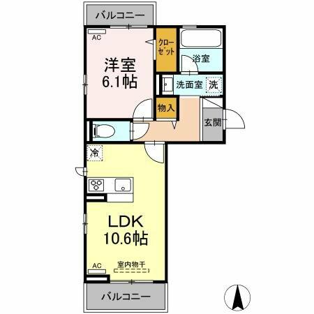 同じ建物の物件間取り写真 - ID:238007313399