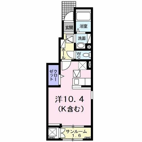 徳島県徳島市川内町榎瀬(賃貸アパート1K・1階・32.23㎡)の写真 その2