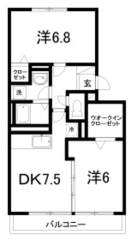 セジュールオッツ 202｜高知県高知市杉井流(賃貸アパート2DK・2階・48.90㎡)の写真 その2