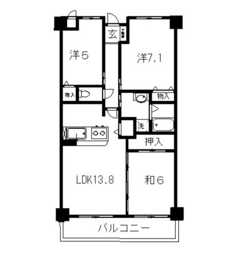 同じ建物の物件間取り写真 - ID:239001308081